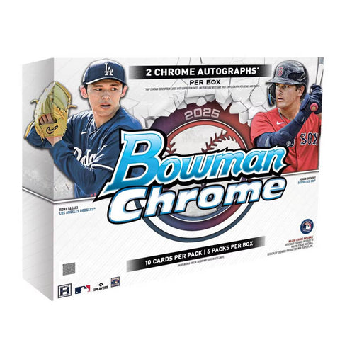 MLB 2025 2x BOWMAN CHROME HOBBY + BREAKER&