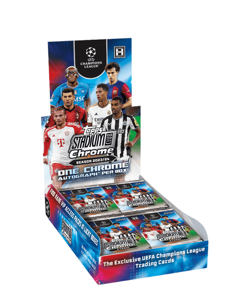 2023-24 UEFA TOPPS STADIUM CLUB CHROME HOBBY BOX