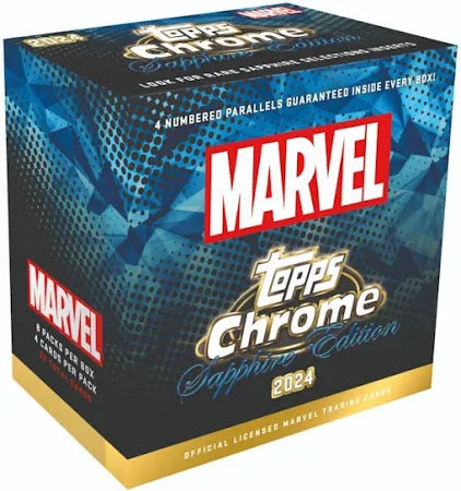 TOPPS CHROME SAPPHIRE 2024 MARVEL HOBBY 1 BOX PICK YOUR MOVIE 